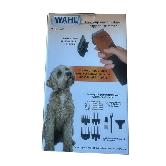 NEW Wahl Touch up Battery Powered Pet Dog Clipper Trimmer Orange/Black 70008 - Picture 2 of 3